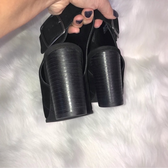 Vionic Black Blakeley Peep Toe Shootie Sz 6 - Picture 4 of 8